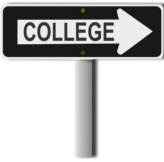 college-sign